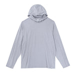 High Country Outfitters 01. MENS APPAREL - MENS LS SHIRTS - MENS LS HOODY Men's HC Performance Tech Lightweight Sun Hoodie SILVER CLOUD
