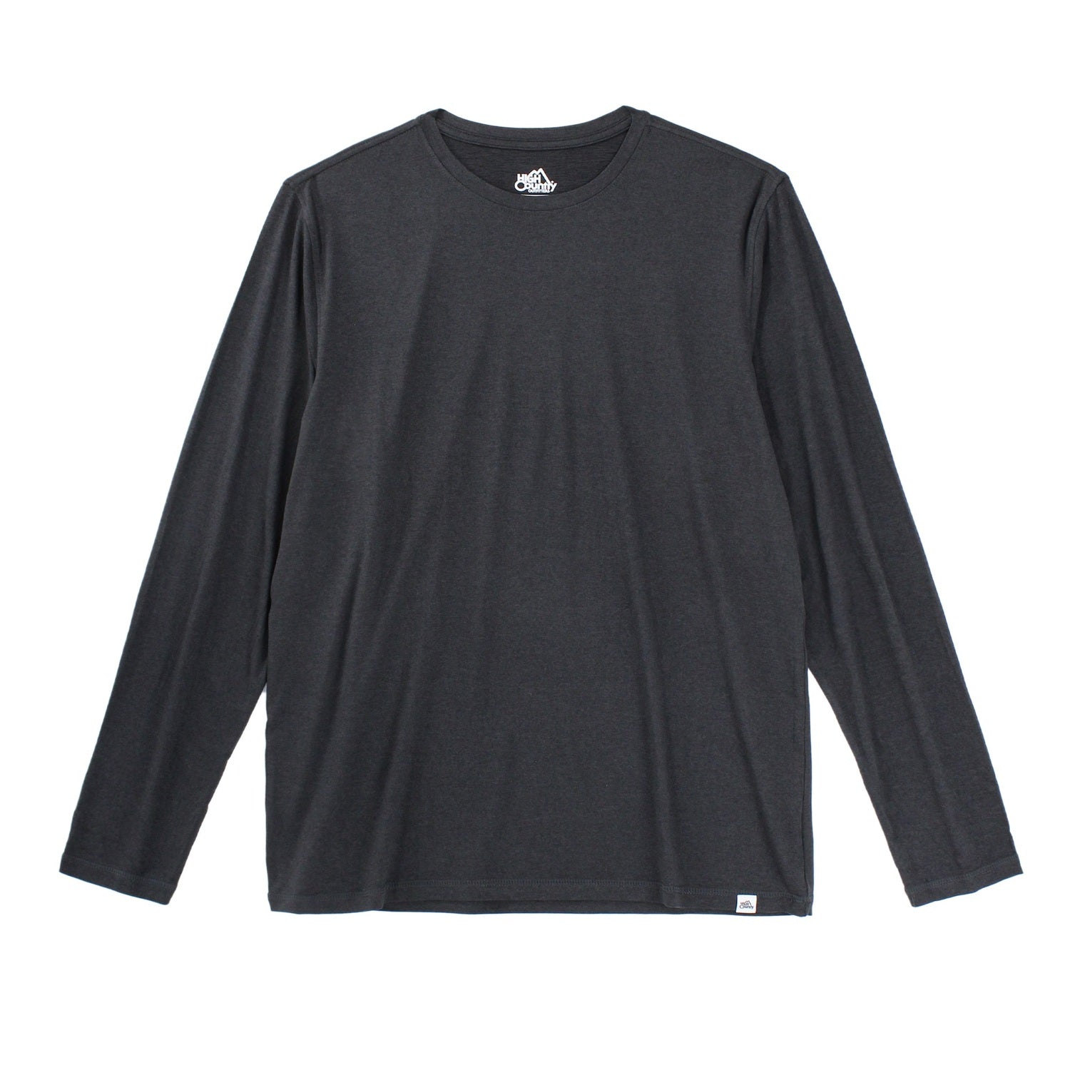 High Country Outfitters 01. MENS APPAREL - MENS LS SHIRTS - MENS LS ACTIVE Men's High Country Performance Tech Long-Sleeve HEATHER BLACK