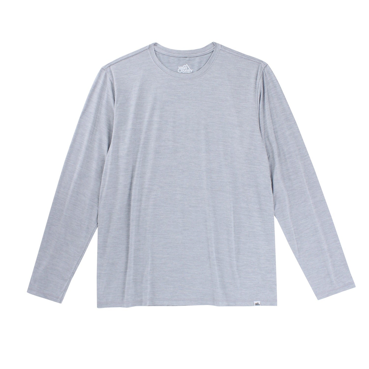 High Country Outfitters 01. MENS APPAREL - MENS LS SHIRTS - MENS LS ACTIVE Men's High Country Performance Tech Long-Sleeve SILVER CLOUD