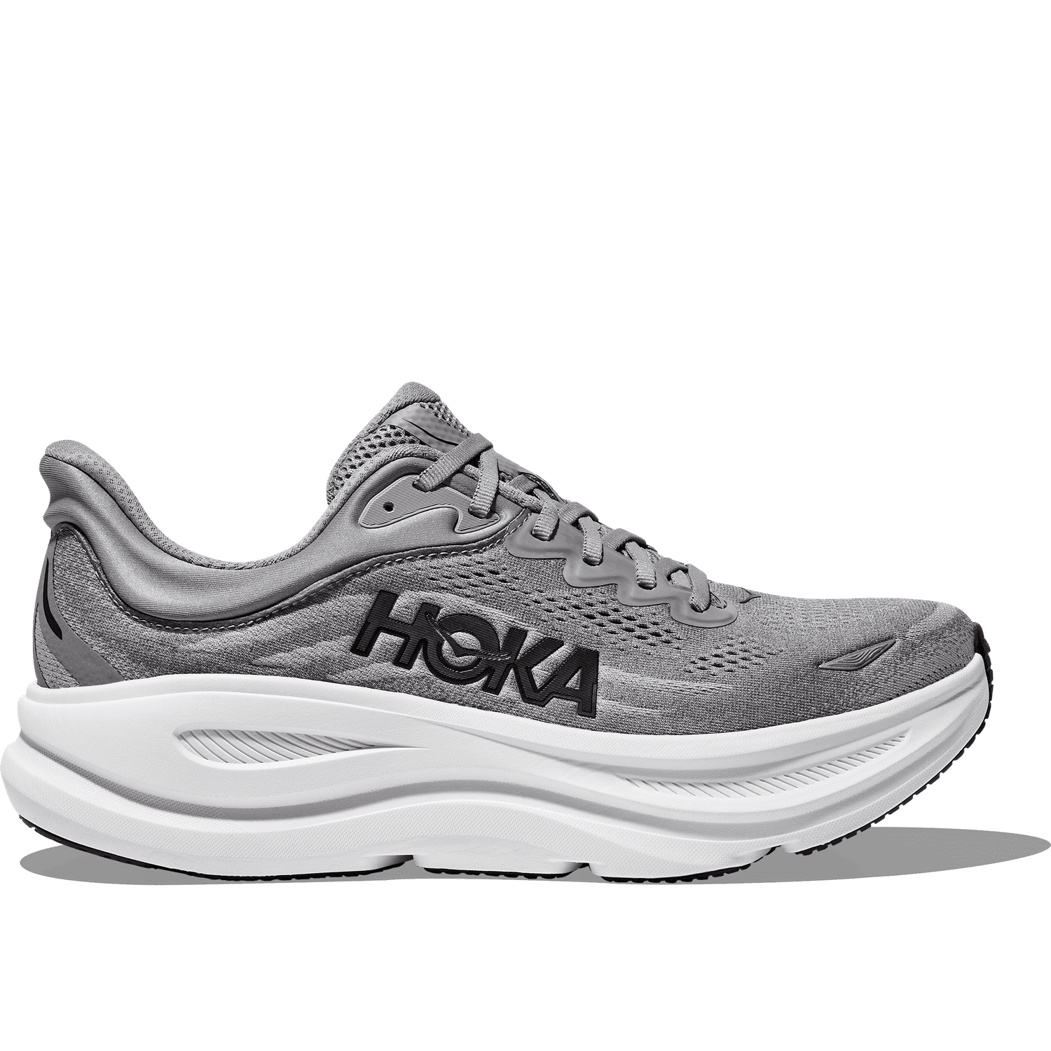 HOKA 04. MENS FOOTWEAR - MENS SHOES - MENS SHOES RUNNING Men's Bondi 9 GALACTIC GREY | STELLAR GREY