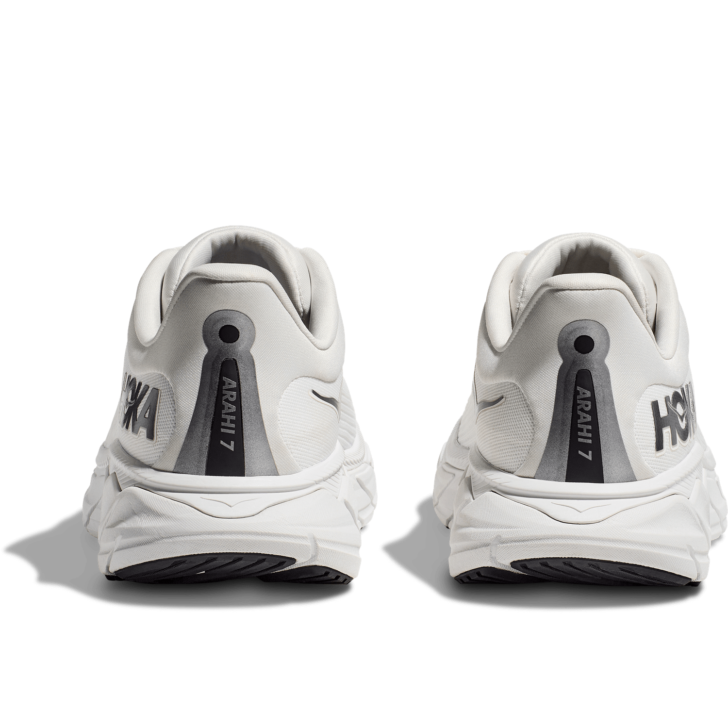 Hoka One One 04. MENS FOOTWEAR - MENS SHOES - MENS SHOES RUNNING Men's Arahi 7 BDBSW BLANC DE BLANC | STEEL WOOL