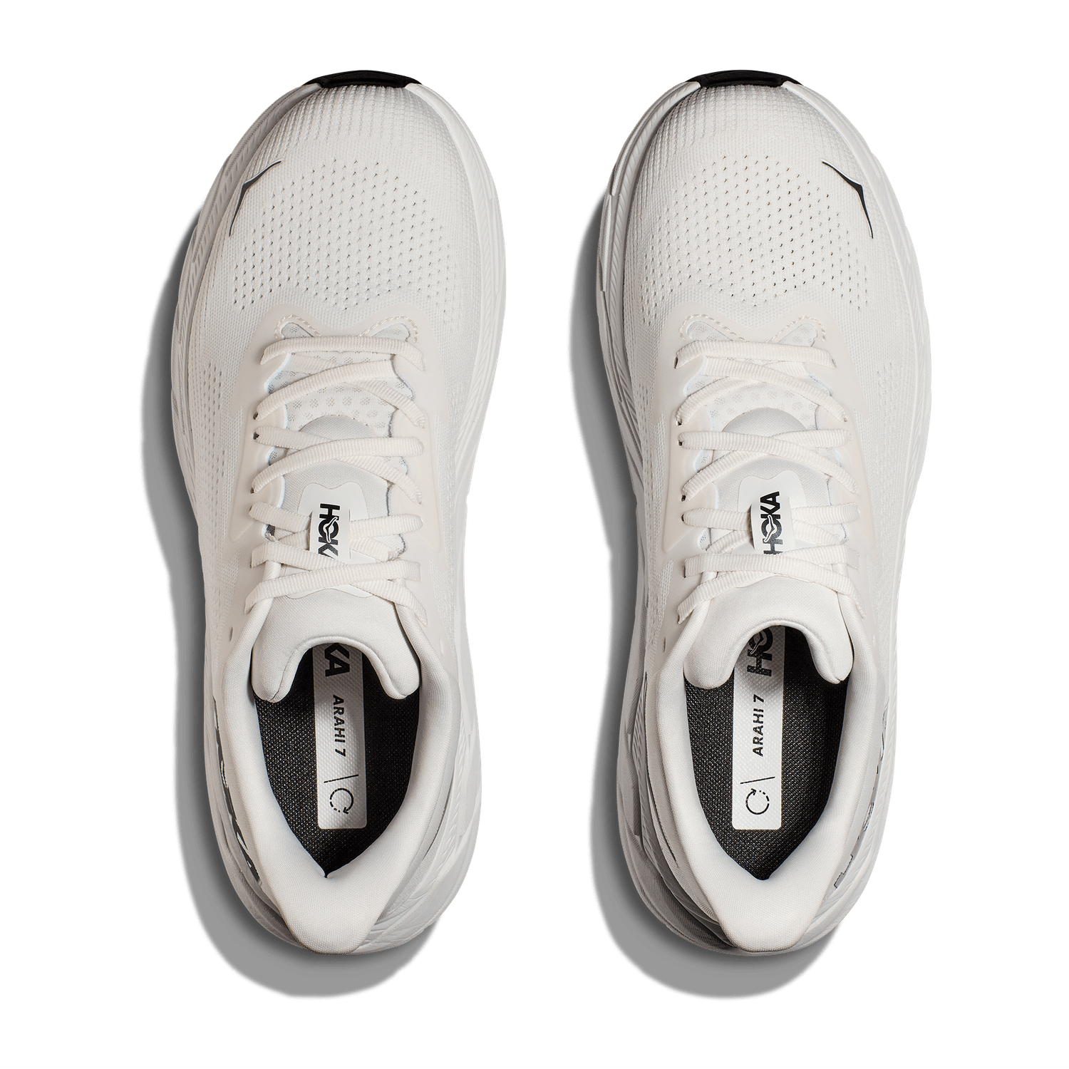 Hoka One One 04. MENS FOOTWEAR - MENS SHOES - MENS SHOES RUNNING Men's Arahi 7 BDBSW BLANC DE BLANC | STEEL WOOL