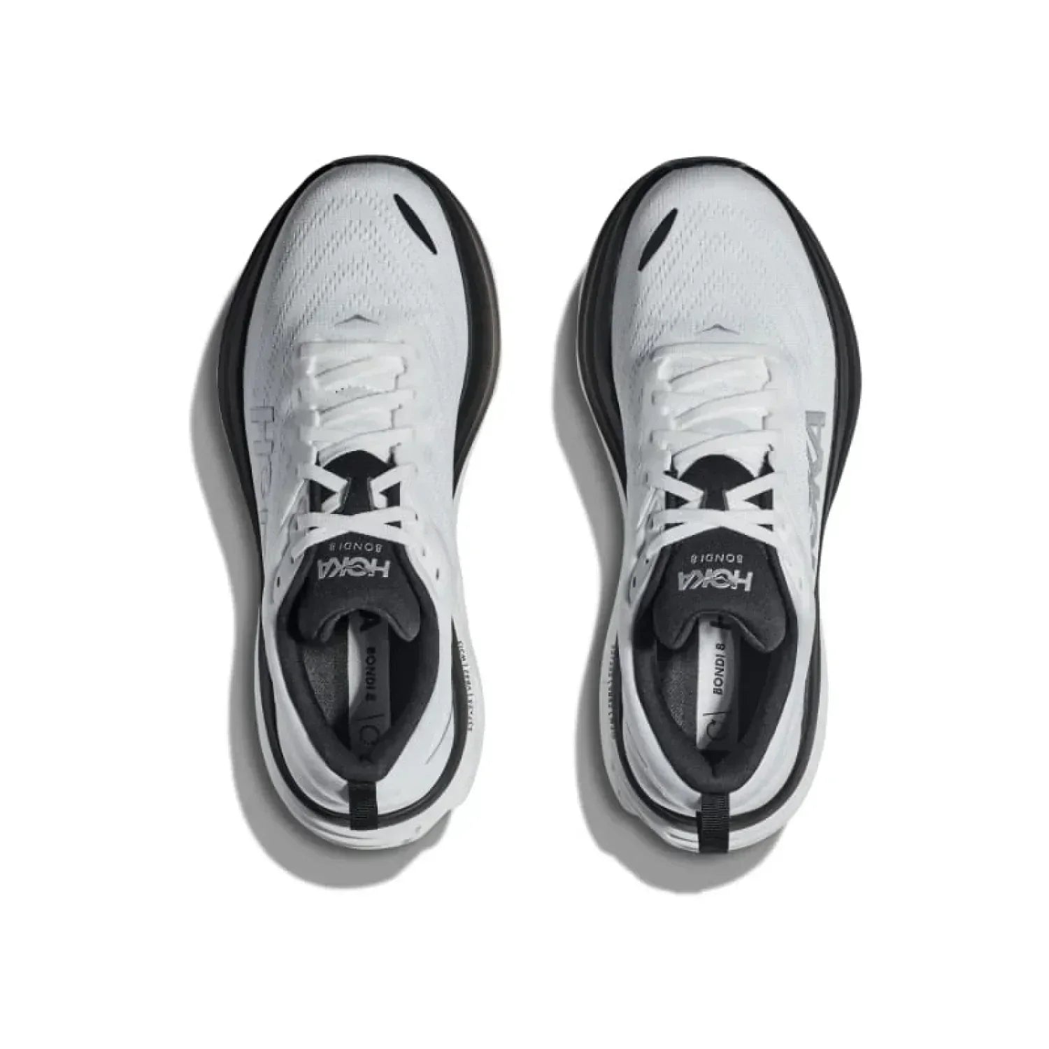 Hoka One One 04. MENS FOOTWEAR - MENS SHOES - MENS SHOES RUNNING Men's Bondi 8 WBLC WHITE | BLACK