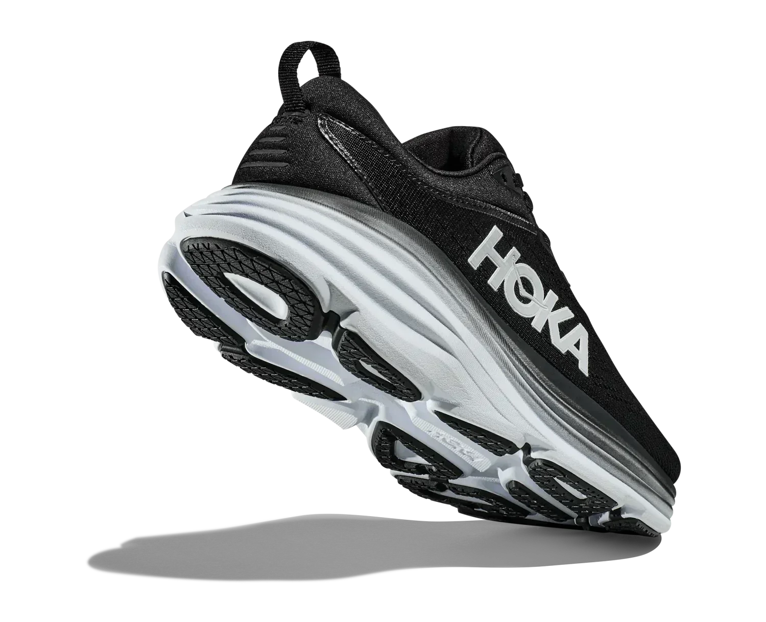 Hoka One One 04. MENS FOOTWEAR - MENS SHOES - MENS SHOES RUNNING Men's Bondi 8 BWHT BLACK | WHITE