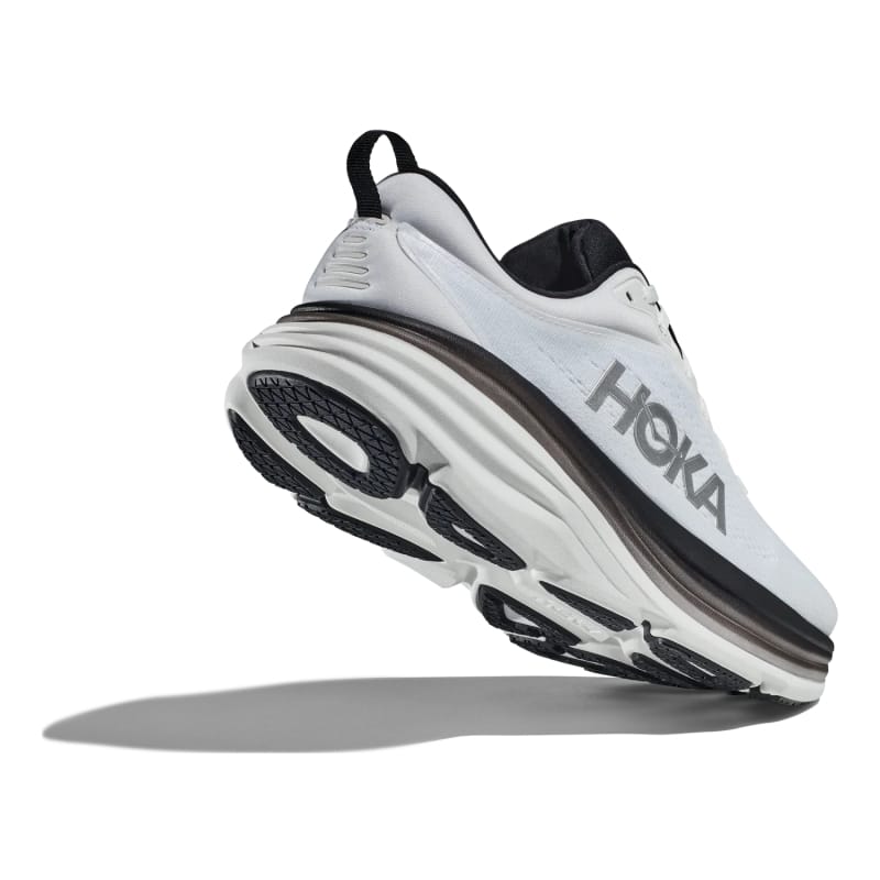 Hoka One One 04. MENS FOOTWEAR - MENS SHOES - MENS SHOES RUNNING Men's Bondi 8 WBLC WHITE | BLACK