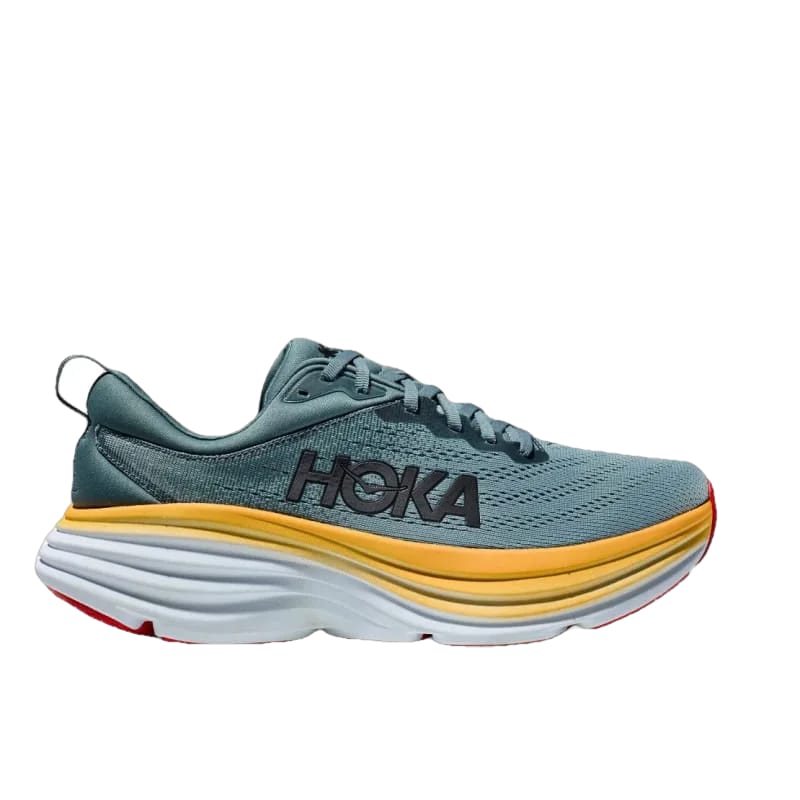 Hoka One One 04. MENS FOOTWEAR - MENS SHOES - MENS SHOES RUNNING Men's Bondi 8 GOBLIN BLUE | MOUNTAIN SPRING