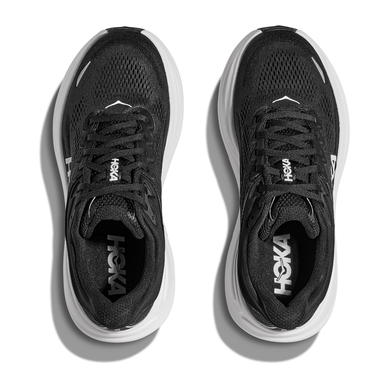 Hoka One One 04. MENS FOOTWEAR - MENS SHOES - MENS SHOES RUNNING Men's Bondi 9 BLACK | WHITE