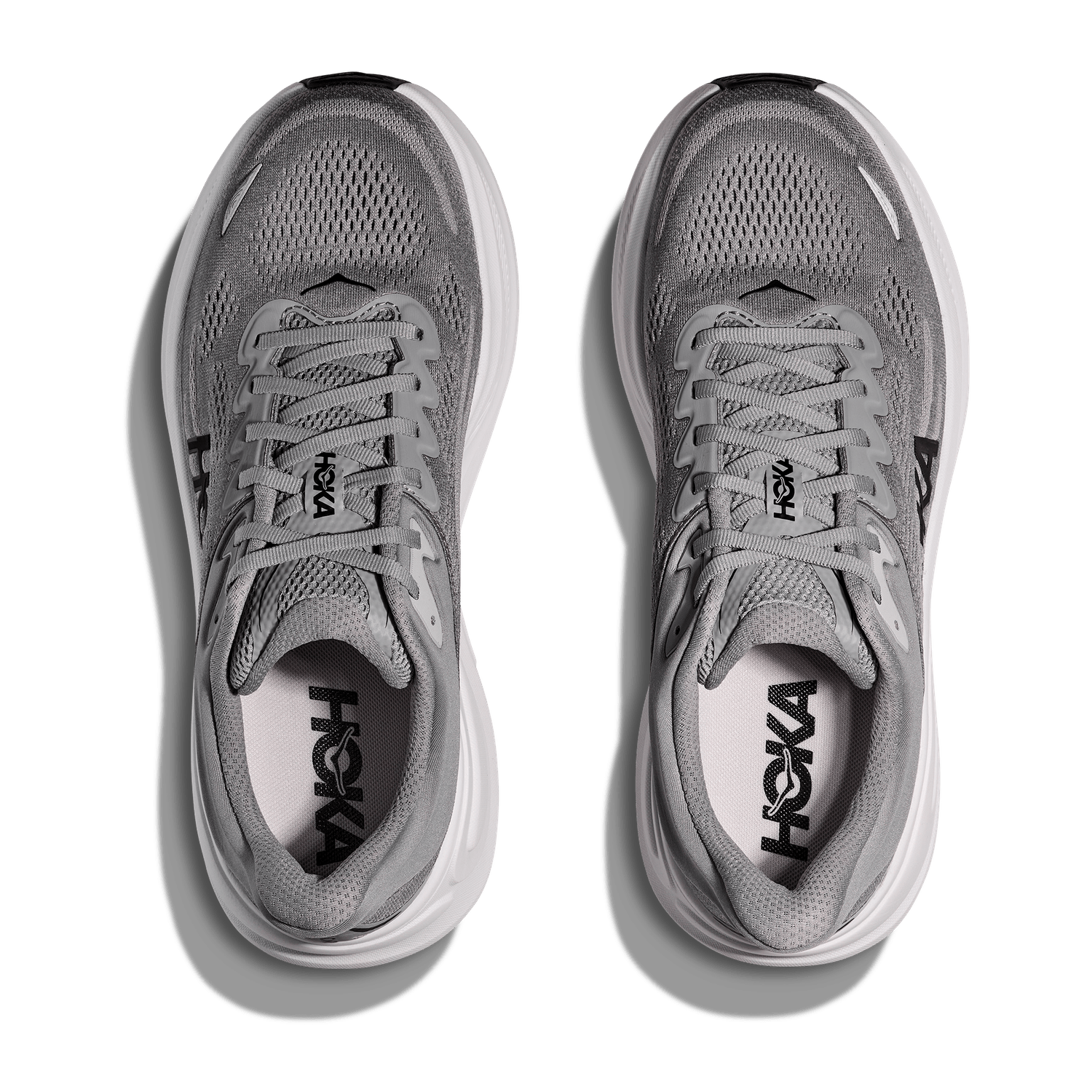 Hoka One One 04. MENS FOOTWEAR - MENS SHOES - MENS SHOES RUNNING Men's Bondi 9 GALACTIC GREY | STELLAR GREY