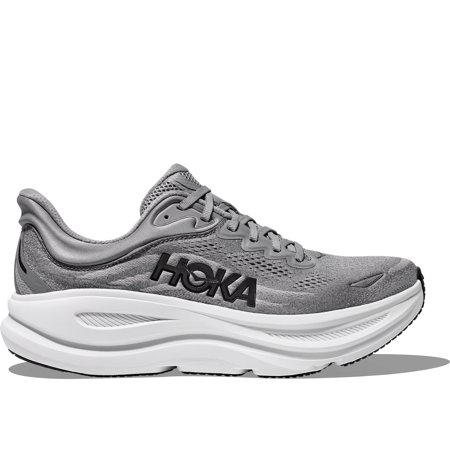 Hoka One One 04. MENS FOOTWEAR - MENS SHOES - MENS SHOES RUNNING Men's Bondi 9 GALACTIC GREY | STELLAR GREY