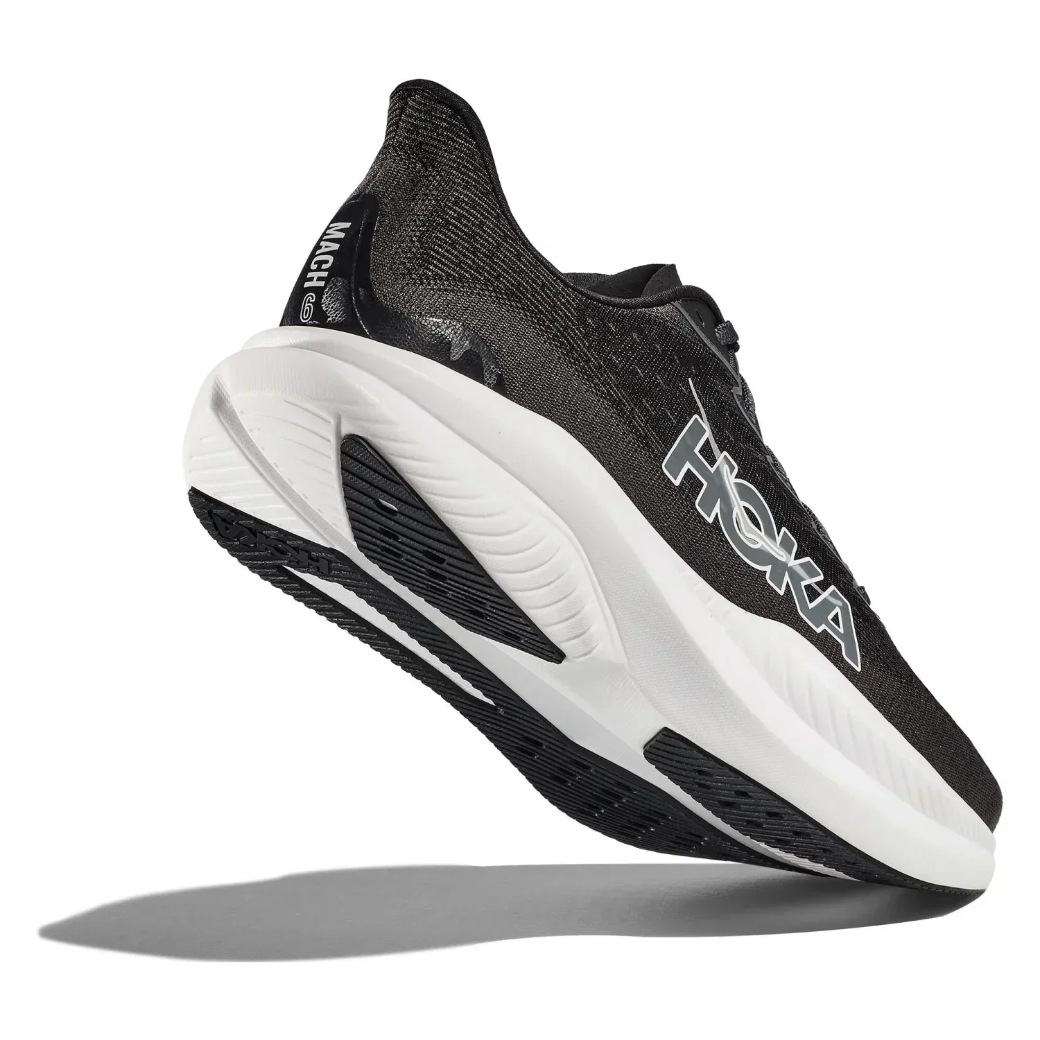 Hoka One One 04. MENS FOOTWEAR - MENS SHOES - MENS SHOES RUNNING Men's Mach 6 BWHT BLACK | WHITE