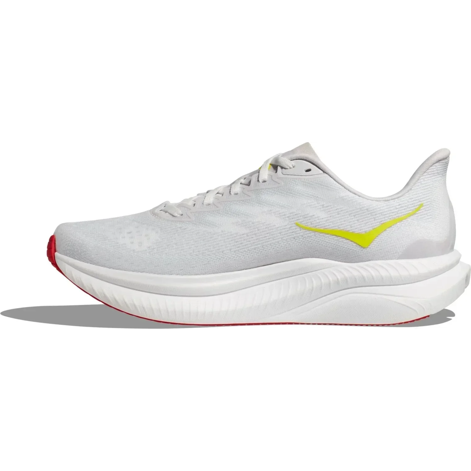 Hoka One One 04. MENS FOOTWEAR - MENS SHOES - MENS SHOES RUNNING Men's Mach 6 WNCL WHITE | NIMBUS CLOUD