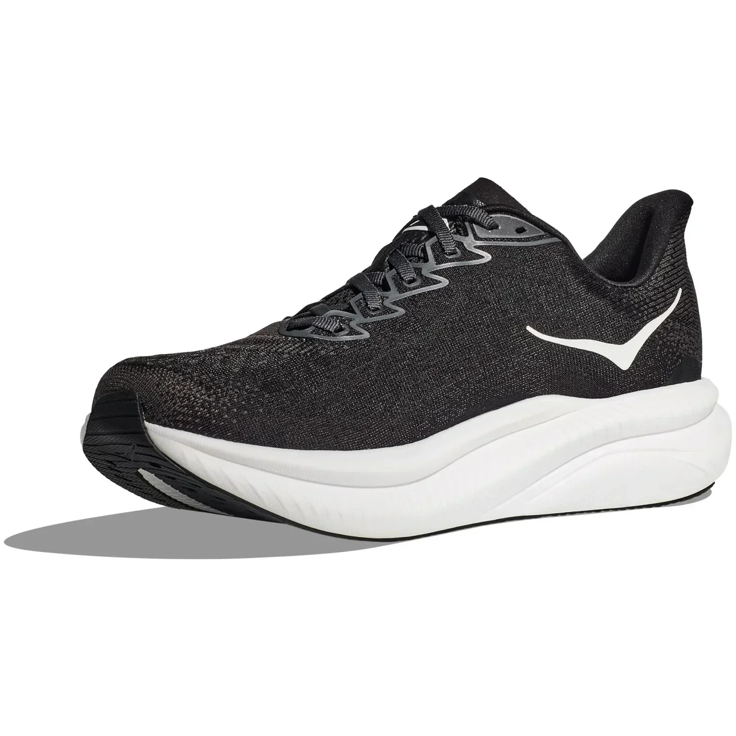 Hoka One One 04. MENS FOOTWEAR - MENS SHOES - MENS SHOES RUNNING Men's Mach 6 BWHT BLACK | WHITE