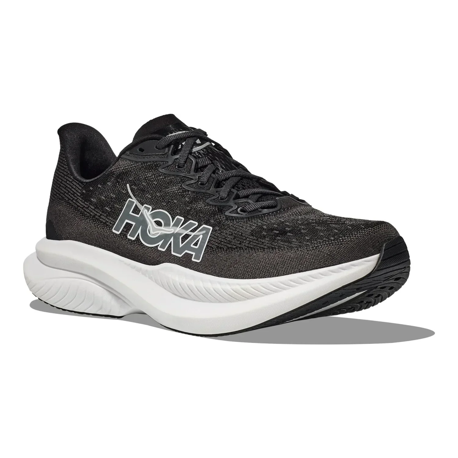 Hoka One One 04. MENS FOOTWEAR - MENS SHOES - MENS SHOES RUNNING Men's Mach 6 BWHT BLACK | WHITE