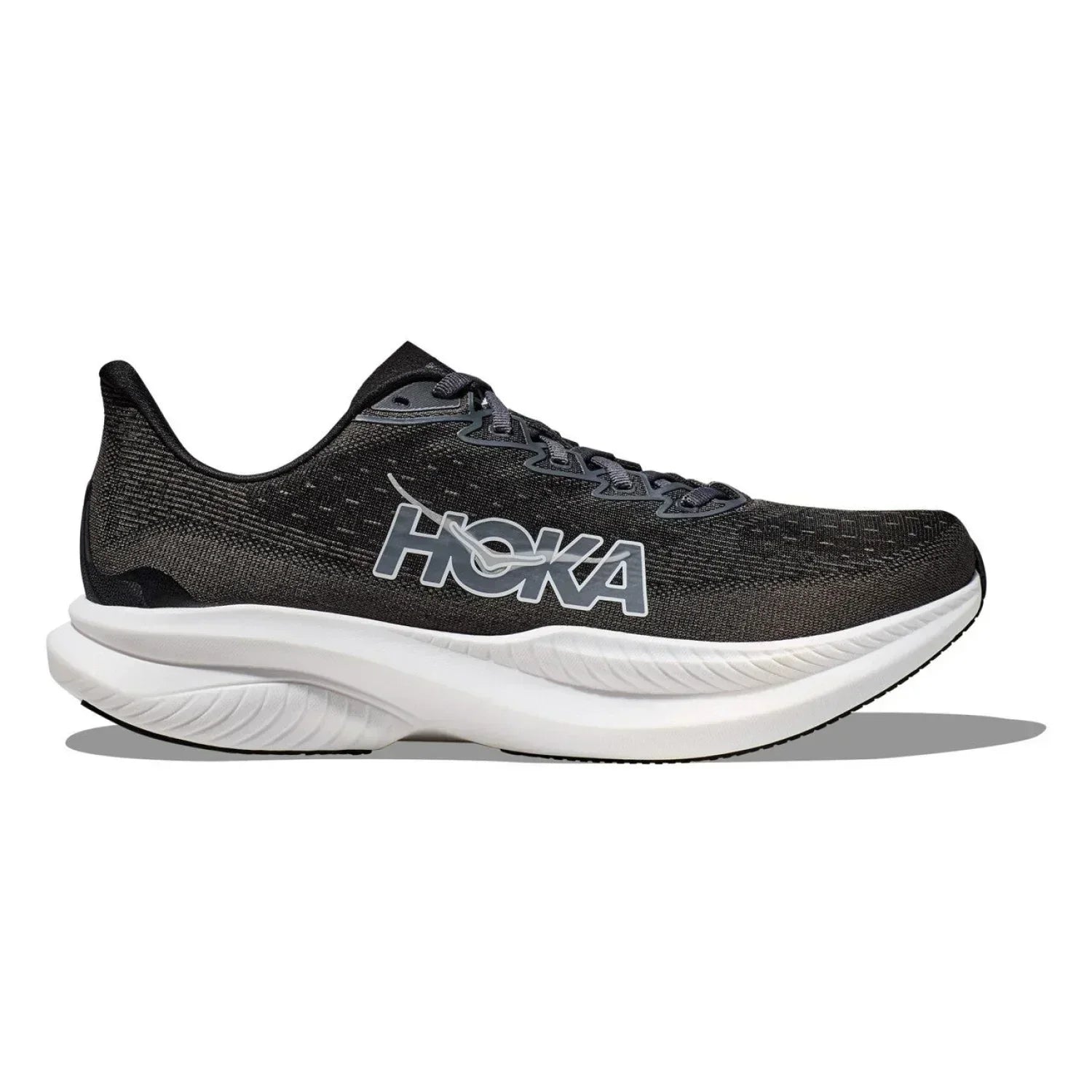 Hoka One One 04. MENS FOOTWEAR - MENS SHOES - MENS SHOES RUNNING Men's Mach 6 BWHT BLACK | WHITE