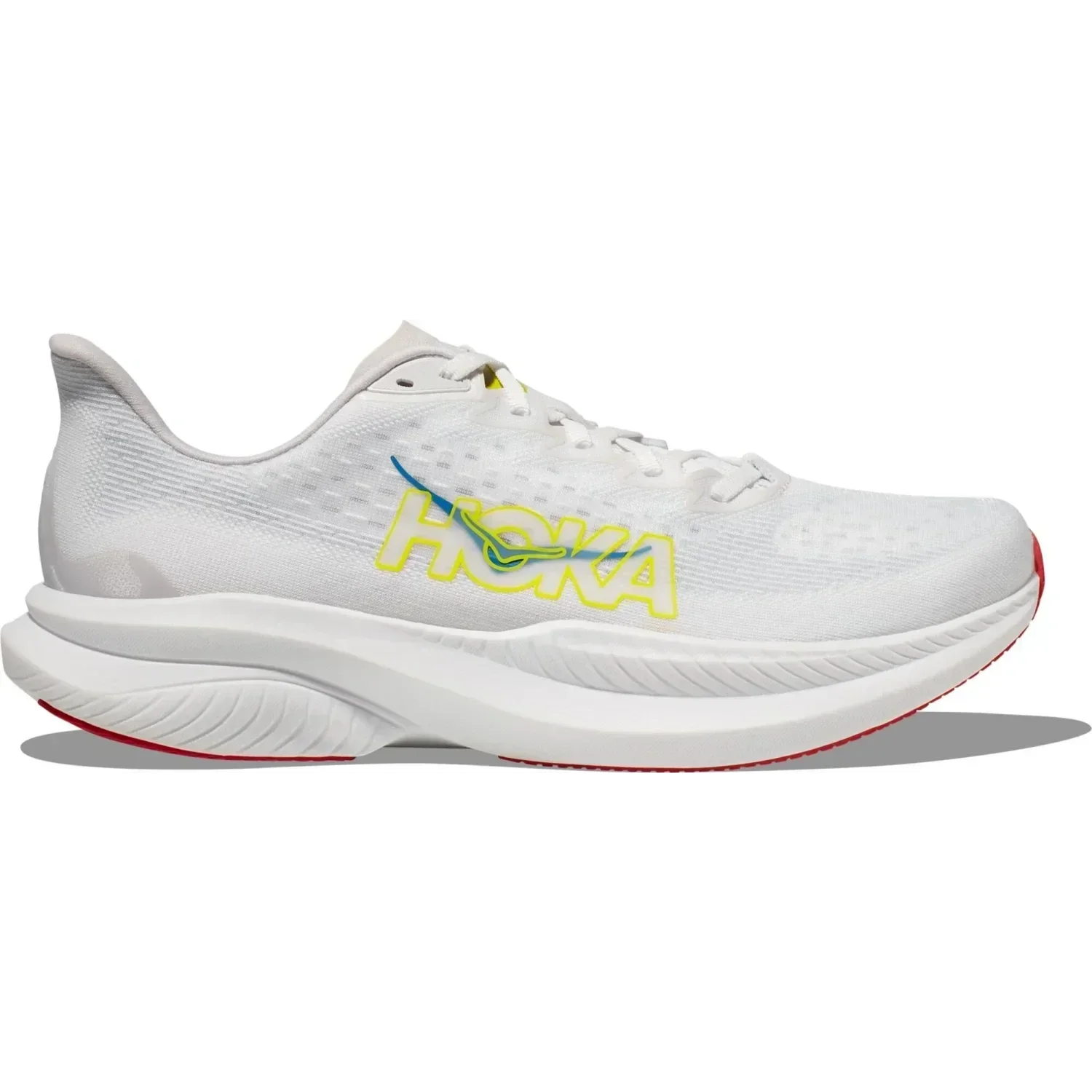 Hoka One One 04. MENS FOOTWEAR - MENS SHOES - MENS SHOES RUNNING Men's Mach 6 WNCL WHITE | NIMBUS CLOUD