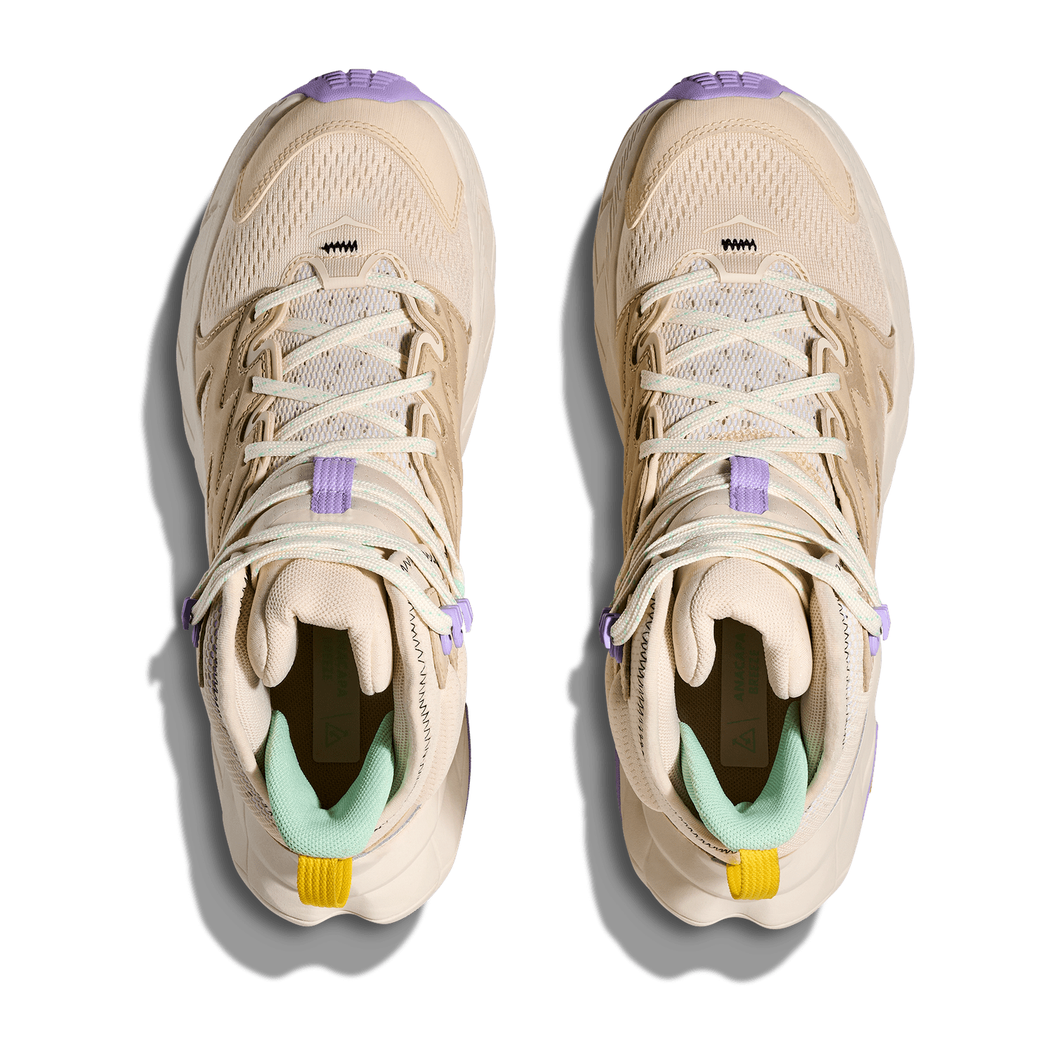 Hoka One One 05. WOMENS FOOTWEAR - WOMENS SHOES - WOMENS SHOES HIKING Women's Anacapa Breeze Mid VANILLA | MINT FLUORITE