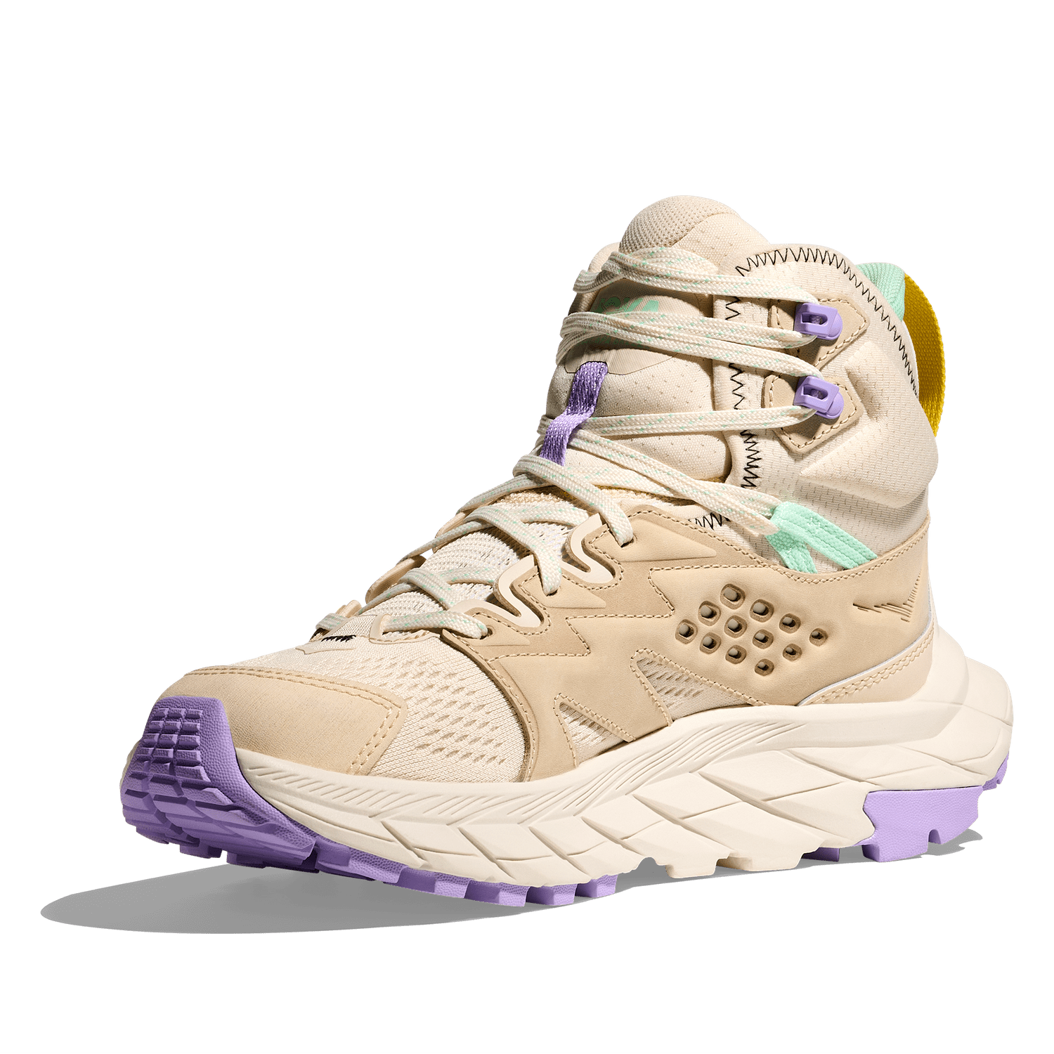 Hoka One One 05. WOMENS FOOTWEAR - WOMENS SHOES - WOMENS SHOES HIKING Women's Anacapa Breeze Mid VANILLA | MINT FLUORITE