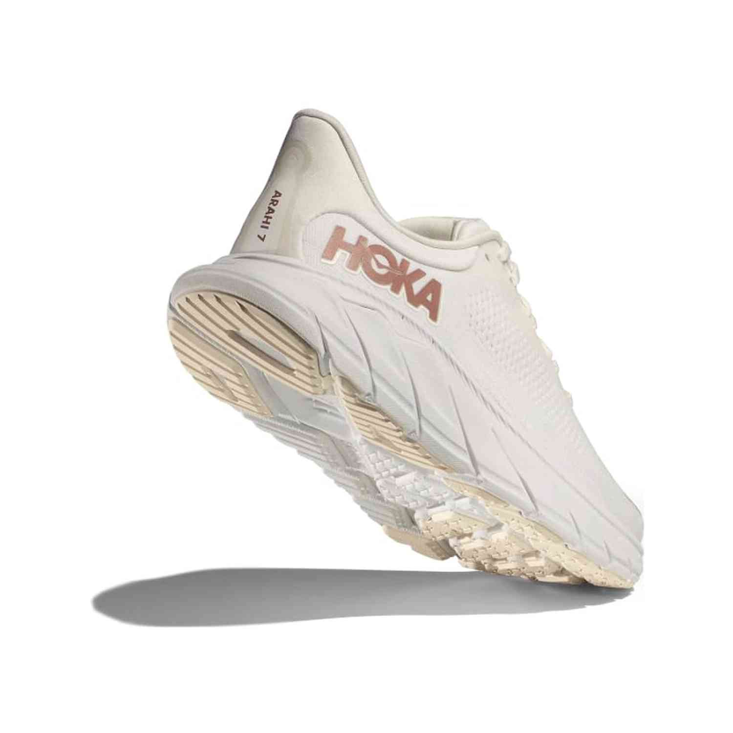 Hoka One One 05. WOMENS FOOTWEAR - WOMENS SHOES - WOMENS SHOES HIKING Women's Arahi 7 BSG BLANC DE BLANC | ROSE GOLD