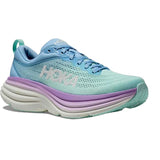 Hoka One One 05. WOMENS FOOTWEAR - WOMENS SHOES - WOMENS SHOES RUNNING Women's Bondi 8 ABSO AIRY BLUE | SUNLIT OCEAN