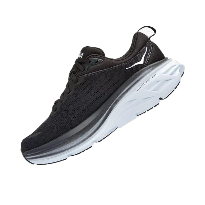 Hoka One One 05. WOMENS FOOTWEAR - WOMENS SHOES - WOMENS SHOES RUNNING Women's Bondi 8 BLACK | WHITE