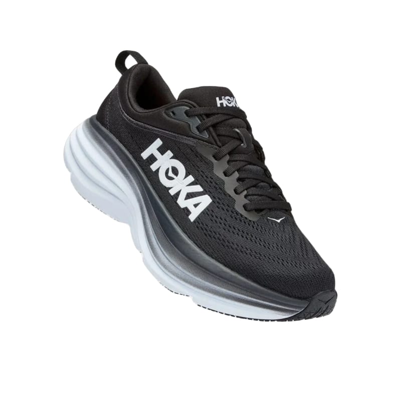 Hoka One One 05. WOMENS FOOTWEAR - WOMENS SHOES - WOMENS SHOES RUNNING Women's Bondi 8 BLACK | WHITE