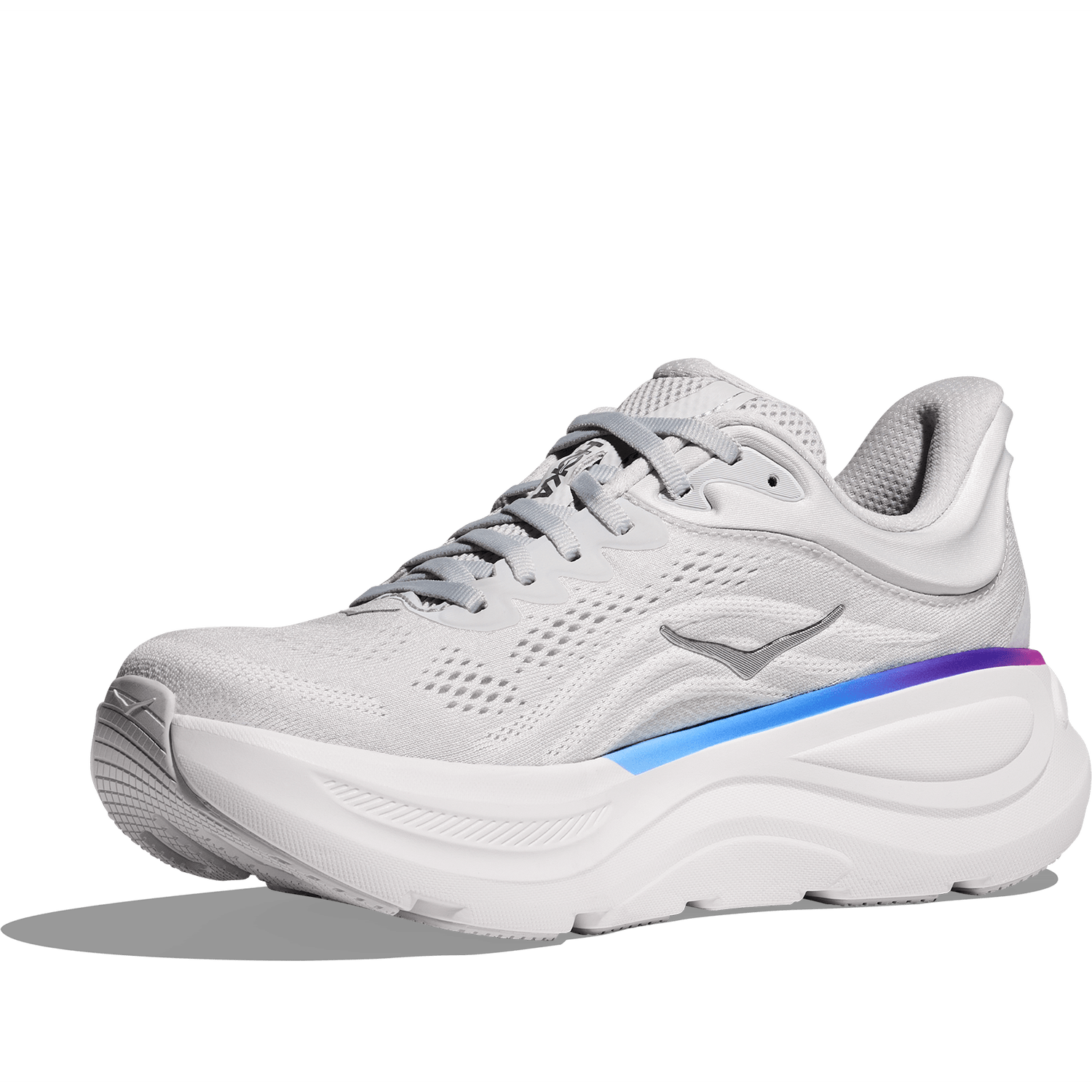 Hoka One One 05. WOMENS FOOTWEAR - WOMENS SHOES - WOMENS SHOES RUNNING Women's Bondi 9 COSMIC GREY | WHITE