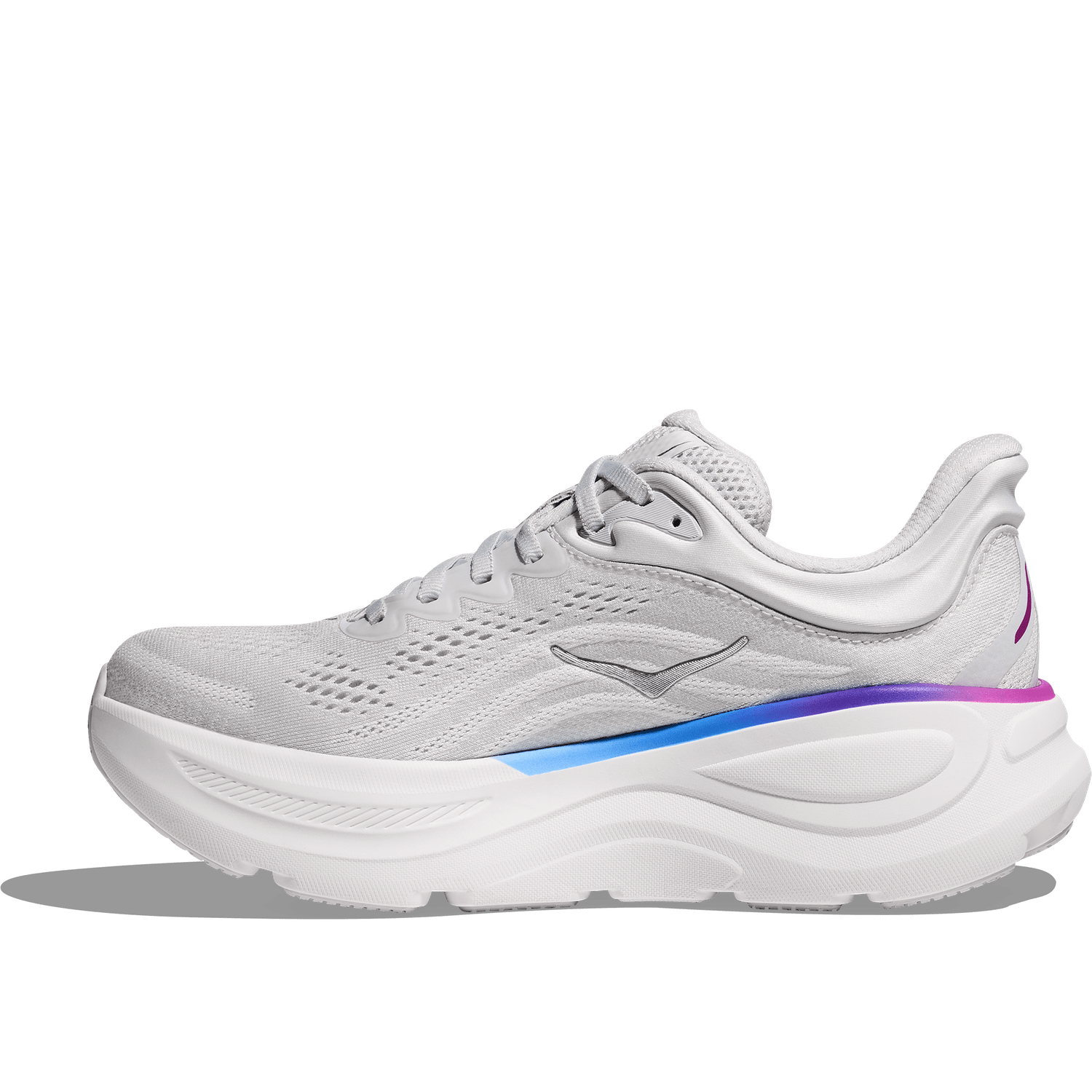 Hoka One One 05. WOMENS FOOTWEAR - WOMENS SHOES - WOMENS SHOES RUNNING Women's Bondi 9 COSMIC GREY | WHITE