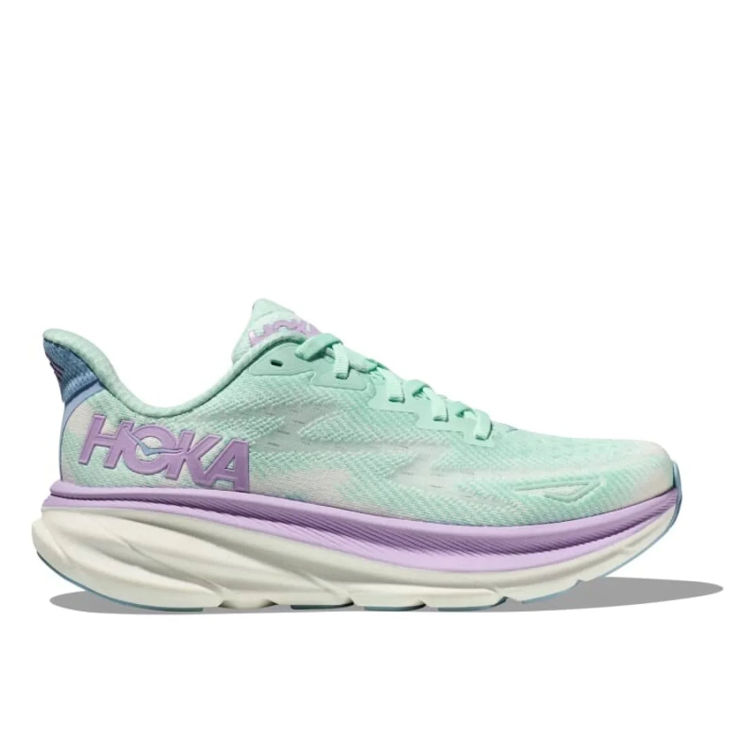 Hoka One One 05. WOMENS FOOTWEAR - WOMENS SHOES - WOMENS SHOES RUNNING Women's Clifton 9 SOLM SUNLIT OCEAN | LILAC MIST