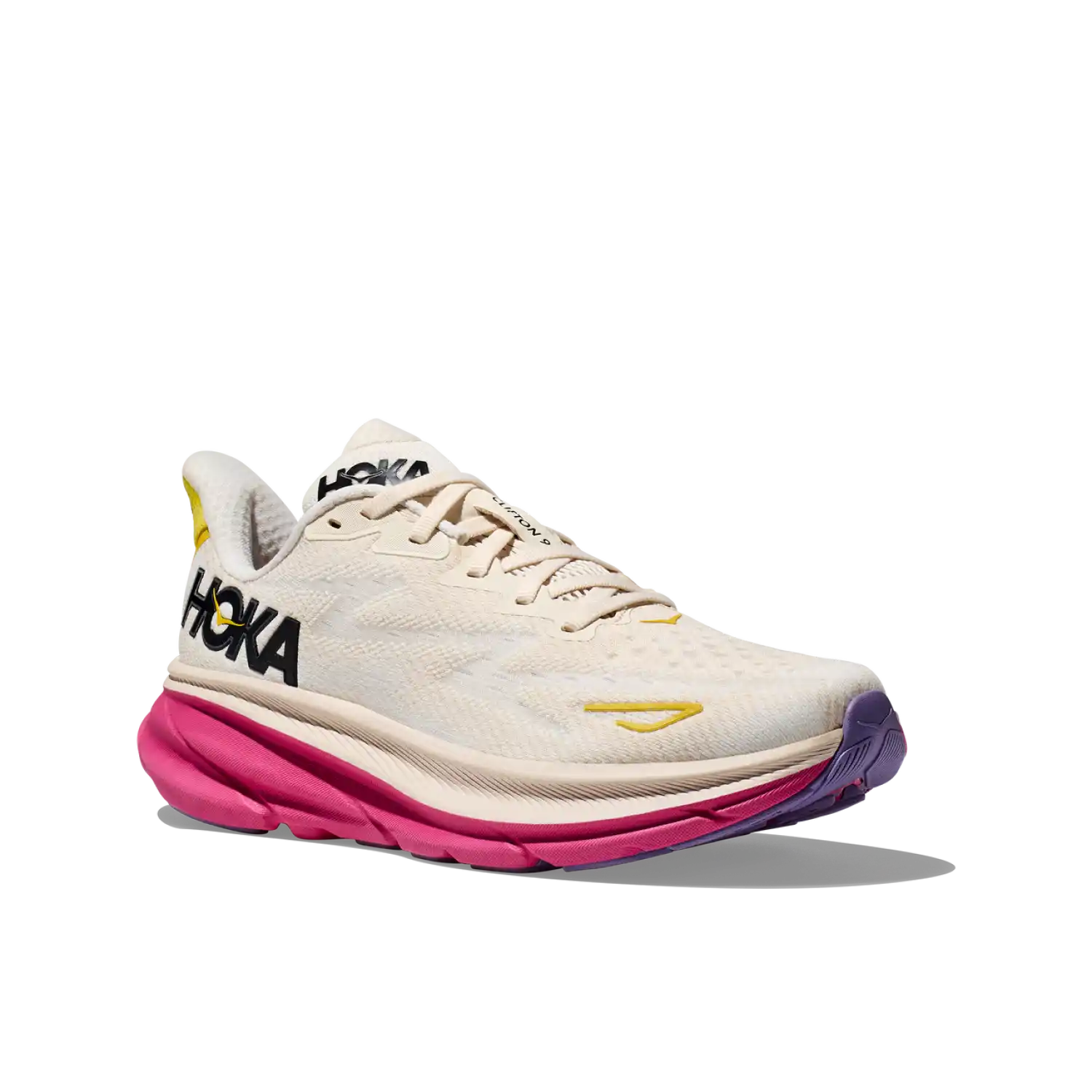 Hoka One One 05. WOMENS FOOTWEAR - WOMENS SHOES - WOMENS SHOES RUNNING Women's Clifton 9 EGGNOG | BLANC DE BLANC 10