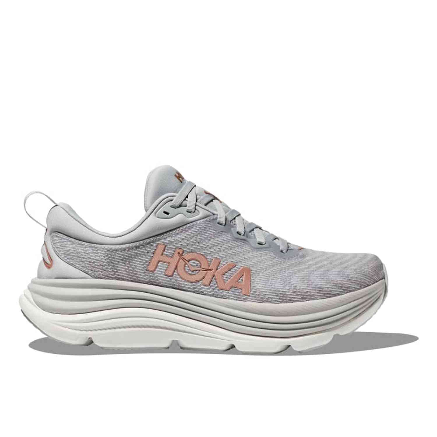 Hoka One One 05. WOMENS FOOTWEAR - WOMENS SHOES - WOMENS SHOES RUNNING Women's Gaviota 5 HMRG HARBOR MIST | ROSE GOLD