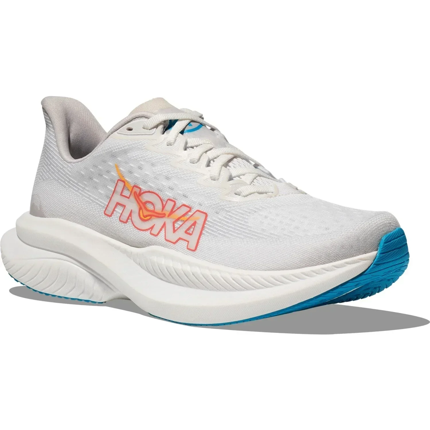 Hoka One One 05. WOMENS FOOTWEAR - WOMENS SHOES - WOMENS SHOES RUNNING Women's Mach 6 WNCL WHITE | NIMBUS CLOUD