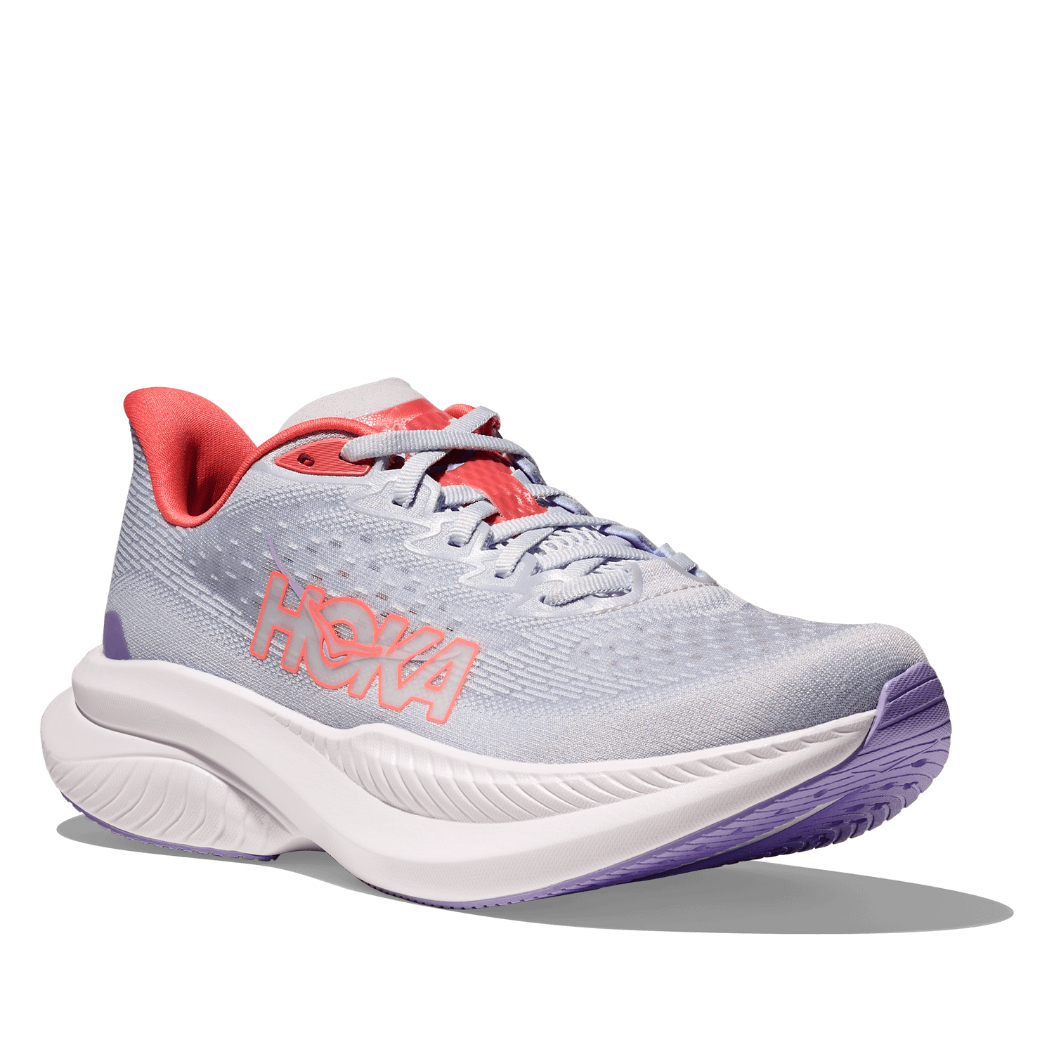 Hoka One One 05. WOMENS FOOTWEAR - WOMENS SHOES - WOMENS SHOES RUNNING Women's Mach 6 PALE DUSK | GULL