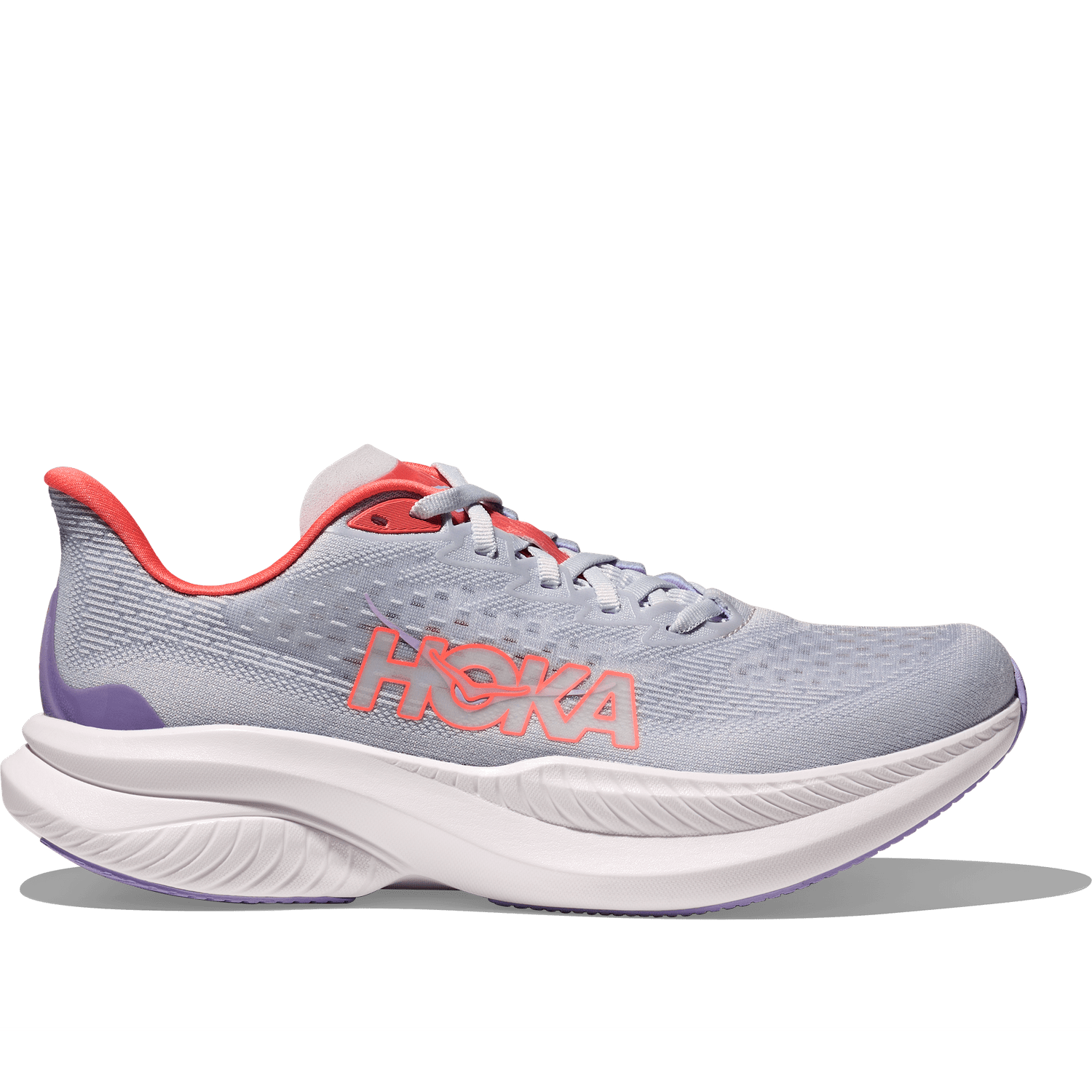 Hoka One One 05. WOMENS FOOTWEAR - WOMENS SHOES - WOMENS SHOES RUNNING Women's Mach 6 PALE DUSK | GULL