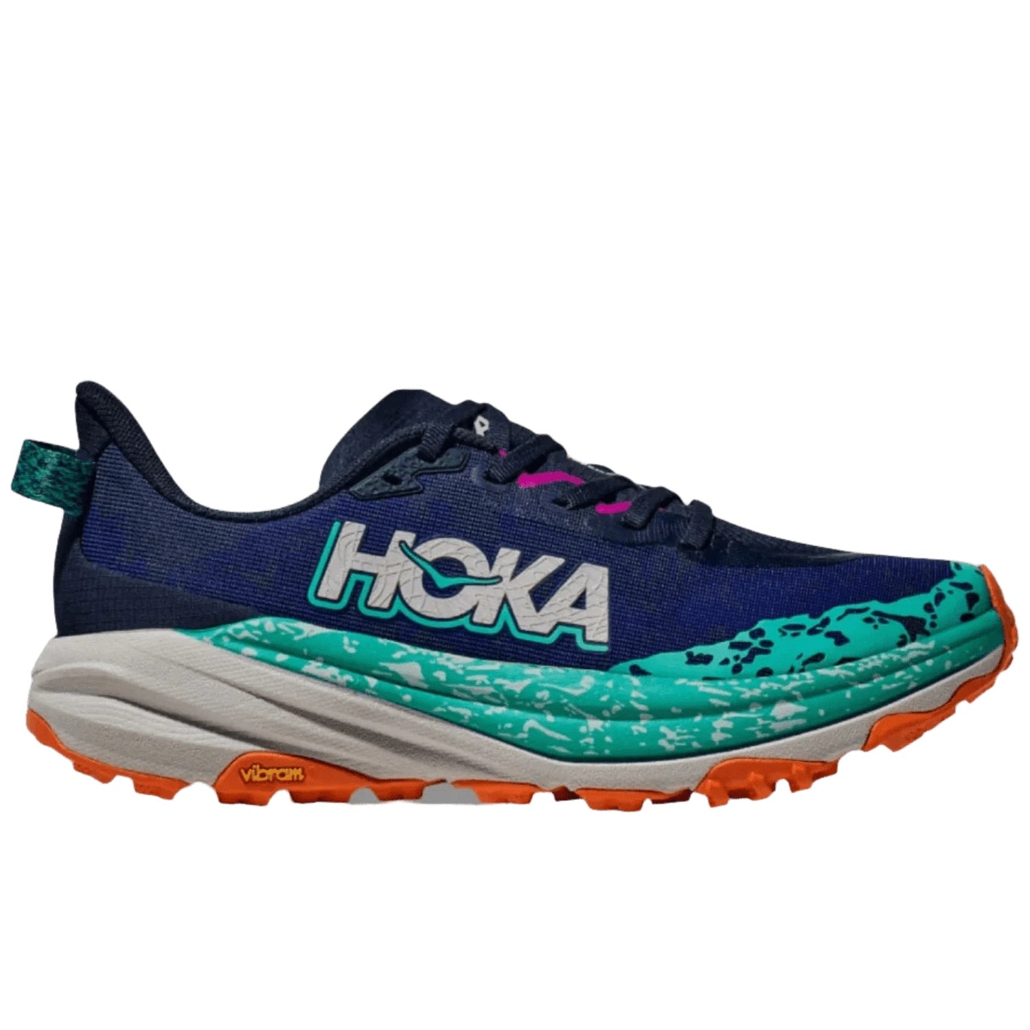 Hoka One One 05. WOMENS FOOTWEAR - WOMENS SHOES - WOMENS SHOES RUNNING Women's Speedgoat 6 VYM VARSITY NAVY | METEOR