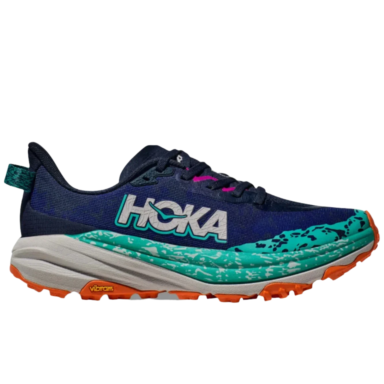 Hoka One One 05. WOMENS FOOTWEAR - WOMENS SHOES - WOMENS SHOES RUNNING Women's Speedgoat 6 VYM VARSITY NAVY | METEOR