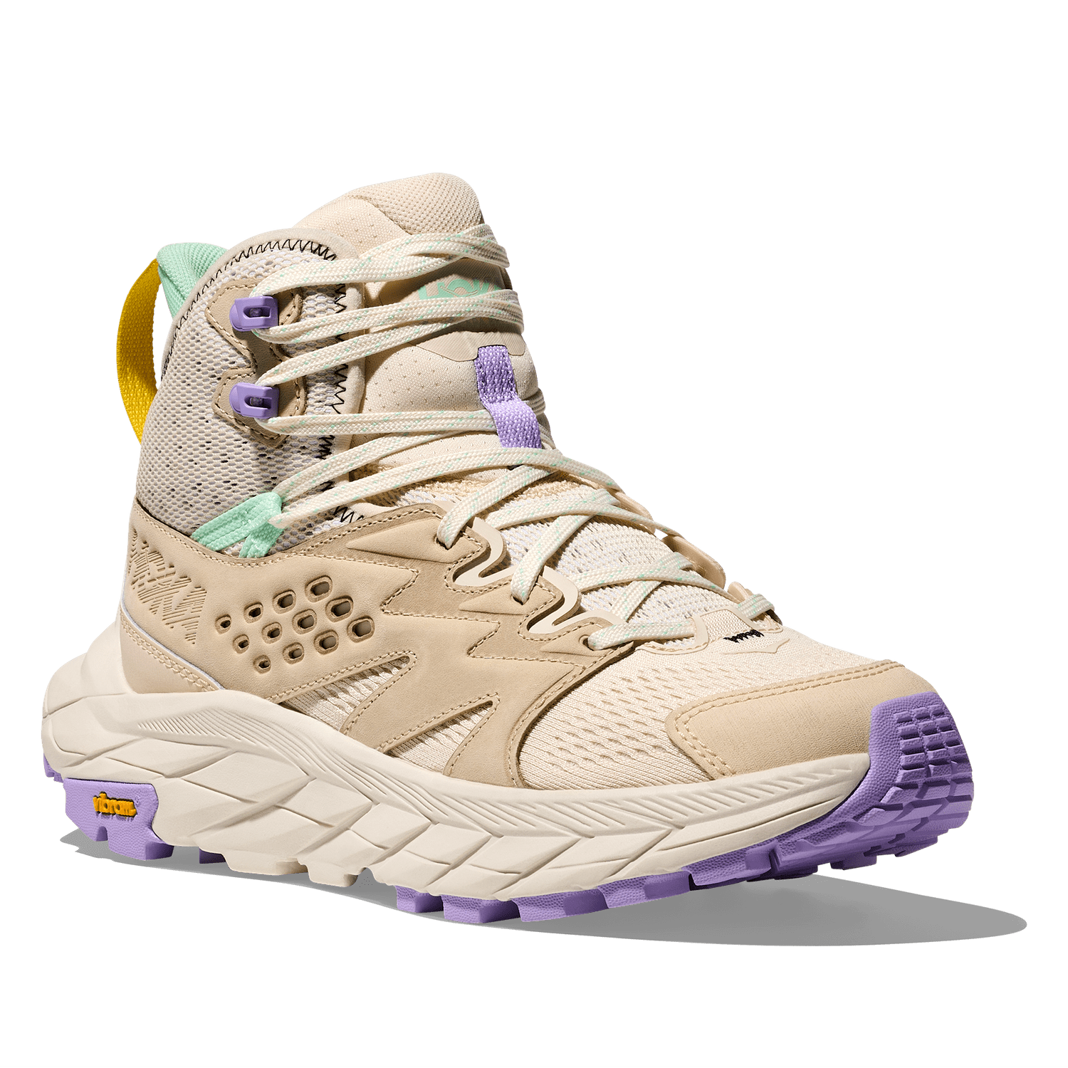 HOKA 05. WOMENS FOOTWEAR - WOMENS SHOES - WOMENS SHOES HIKING Women's Anacapa Breeze Mid VANILLA | MINT FLUORITE