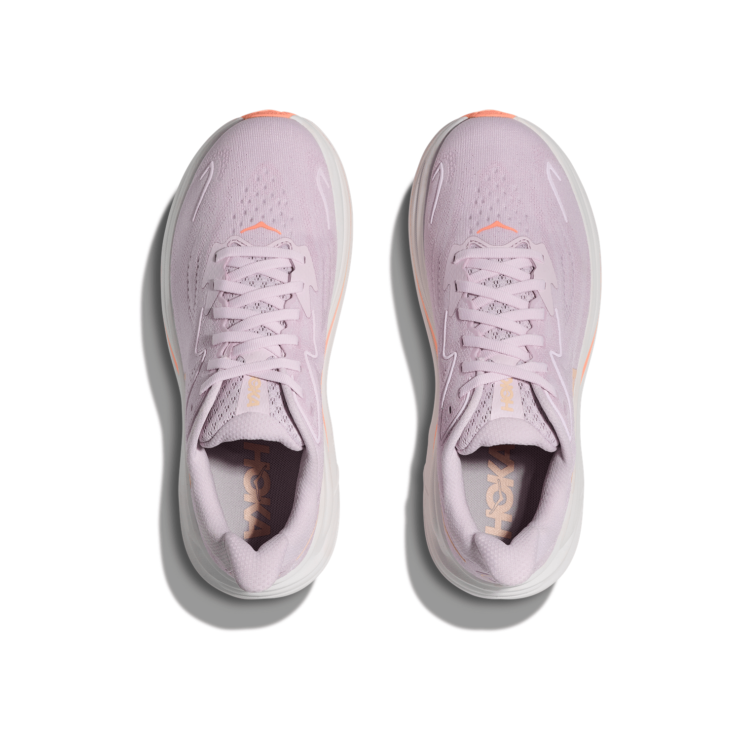 HOKA 05. WOMENS FOOTWEAR - WOMENS SHOES - WOMENS SHOES RUNNING Women's Clifton 10 LRMT LILAC CREAM | TANGERINE GLOW