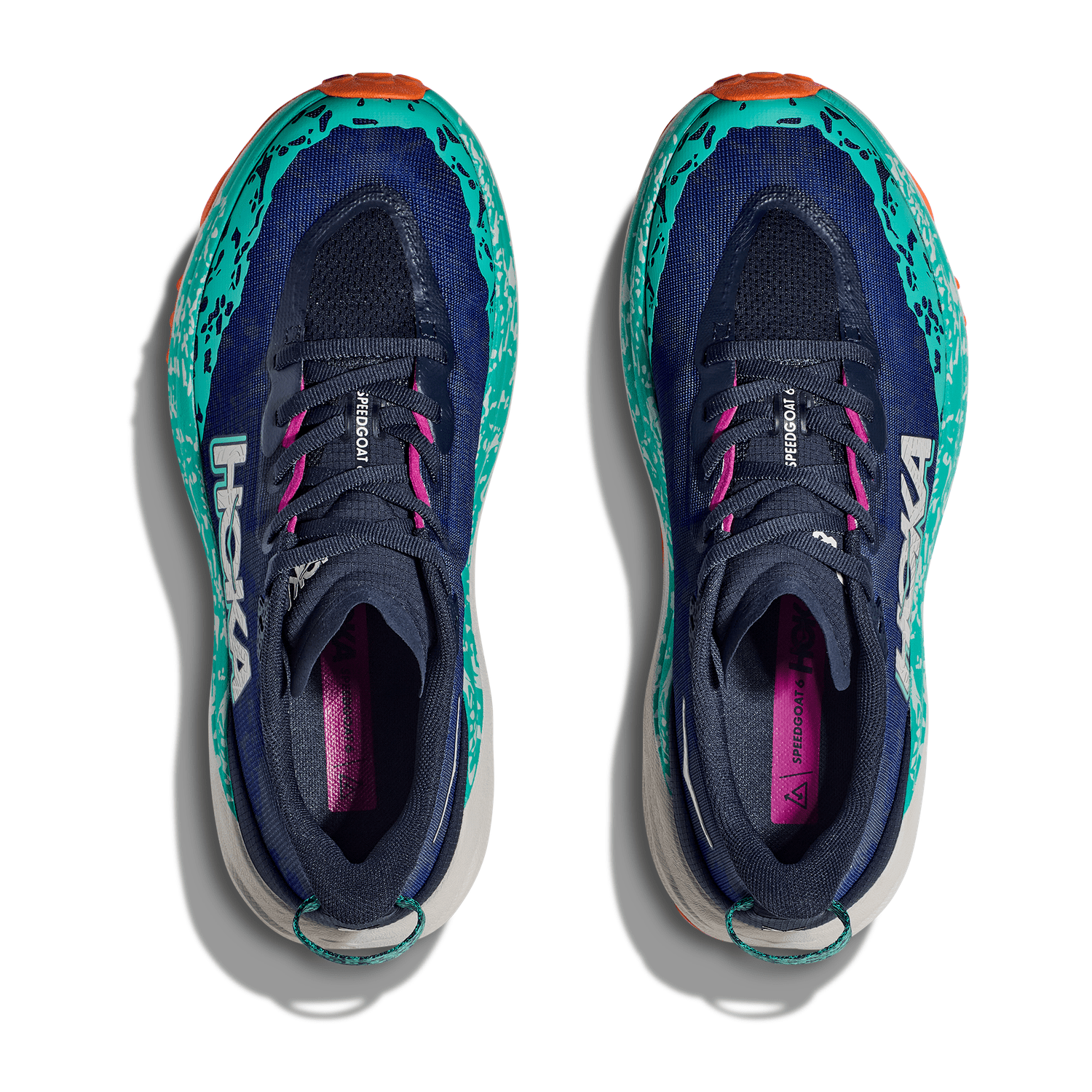 HOKA 05. WOMENS FOOTWEAR - WOMENS SHOES - WOMENS SHOES HIKING Women's Speedgoat 6 VYM VARSITY NAVY | METEOR