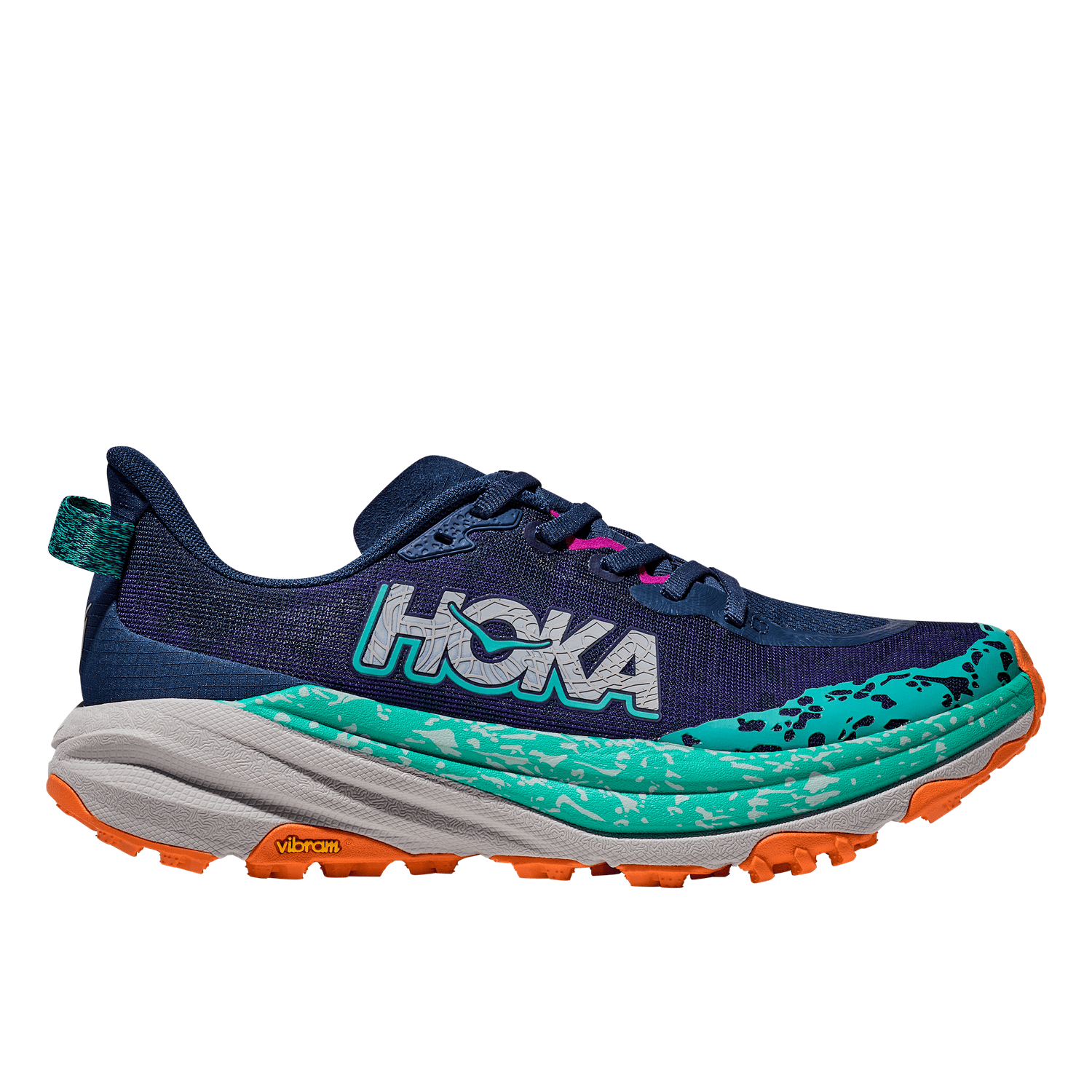 HOKA 05. WOMENS FOOTWEAR - WOMENS SHOES - WOMENS SHOES HIKING Women's Speedgoat 6 VYM VARSITY NAVY | METEOR
