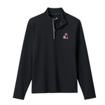 Black sweater on a light gray background