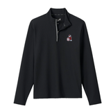 Black sweater on a light gray background