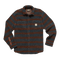 Howler Bros 01. MENS APPAREL - MENS LS SHIRTS - MENS LS BUTTON UP Men's Allegheny Fleece Overshirt HANKO STRIPE | MINK BROWN