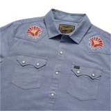 Howler Bros 01. MENS APPAREL - MENS SS SHIRTS - MENS SS BUTTON UP Men's Crosscut Deluxe FRESH BLOOMS