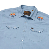 Howler Bros 01. MENS APPAREL - MENS SS SHIRTS - MENS SS BUTTON UP Men's Crosscut Deluxe POPPIES