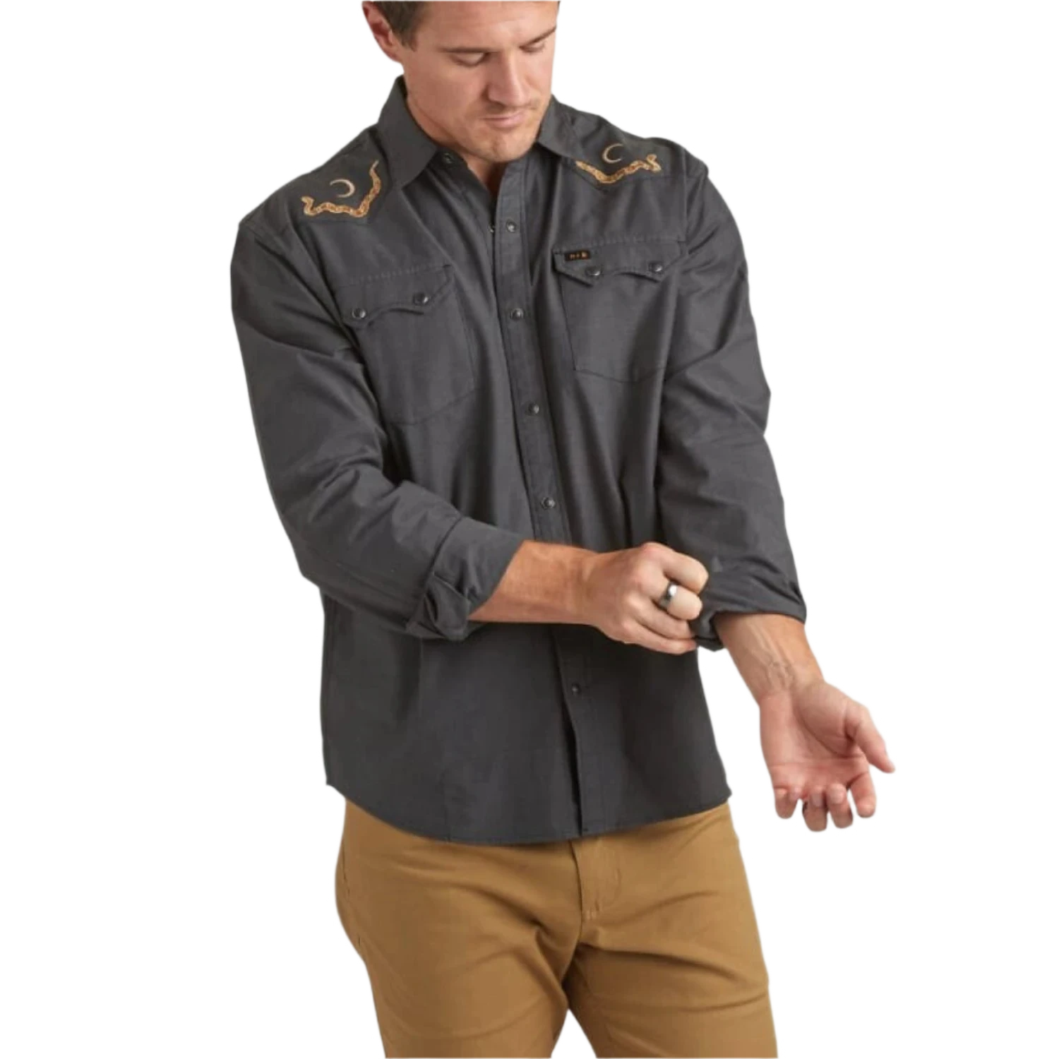 Howler Bros 01. MENS APPAREL - MENS SS SHIRTS - MENS SS BUTTON UP Men's Crosscut Deluxe WAXING CULEBRA