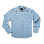 Howler Bros 01. MENS APPAREL - MENS SS SHIRTS - MENS SS BUTTON UP Men's Crosscut Deluxe POPPIES