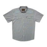 Howler Bros 01. MENS APPAREL - MENS SS SHIRTS - MENS SS BUTTON UP Men's Crosscut Deluxe Short Sleeve BEAMS| BLUE SPRUCE