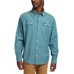 Howler Bros 01. MENS APPAREL - MENS SS SHIRTS - MENS SS BUTTON UP Men's Crosscut Deluxe Snapshirt NOCHE DE PAZ