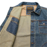 Howler Bros 01. MENS APPAREL - MENS JACKETS - MENS JACKETS CASUAL Men's Denim Depot Jacket PETTY MID WASH