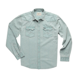 Howler Bros 01. MENS APPAREL - MENS LS SHIRTS - MENS LS BUTTON UP Men's Dust Up Denim LIGHT WASH